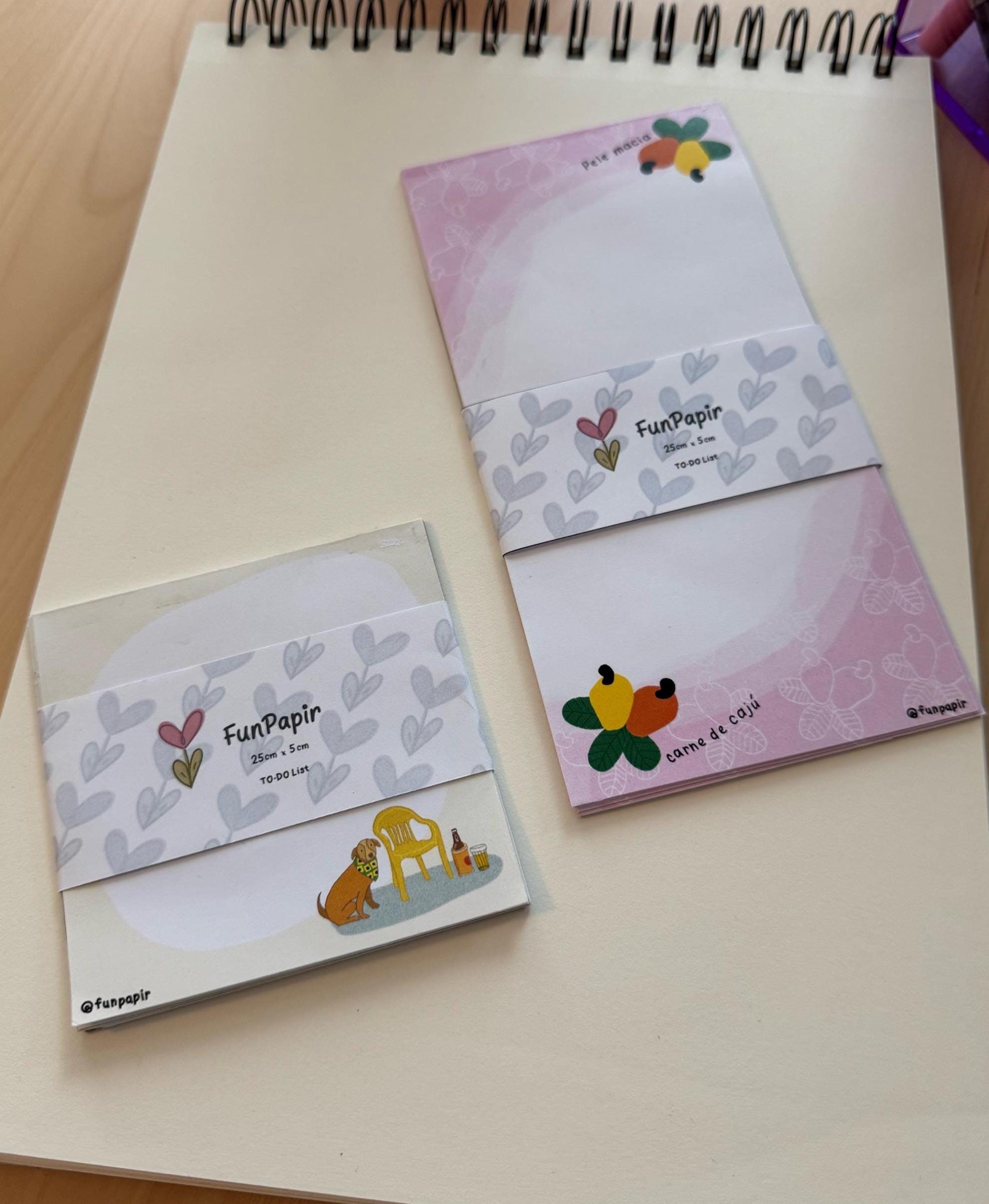 Pink Cashew Fruit Notepad – Tropical Stationery Pad