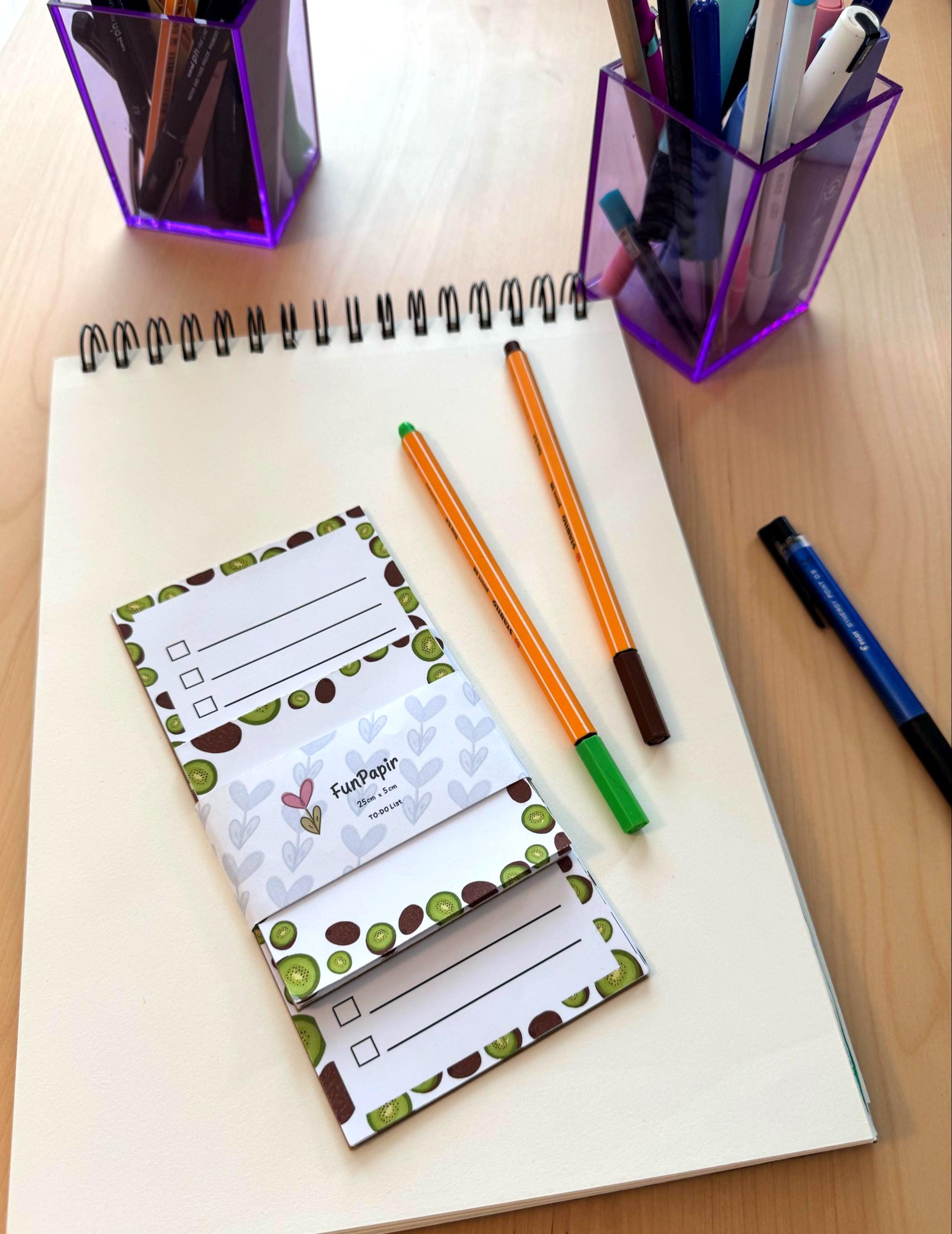 Kwazy Kiwi Set Memo Pad + To-Do List