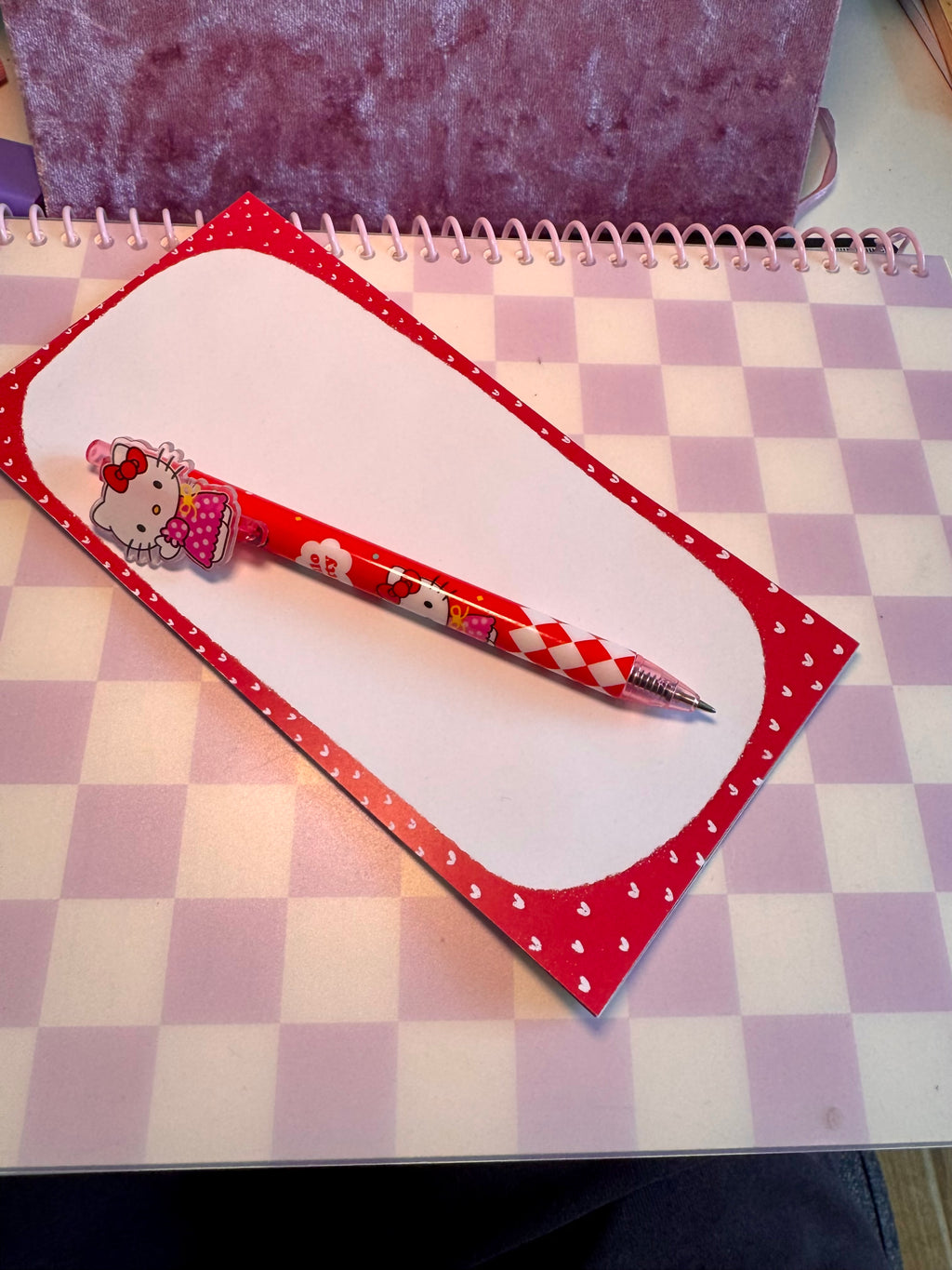 Red Love List Pad – Valentine Collection ❤️