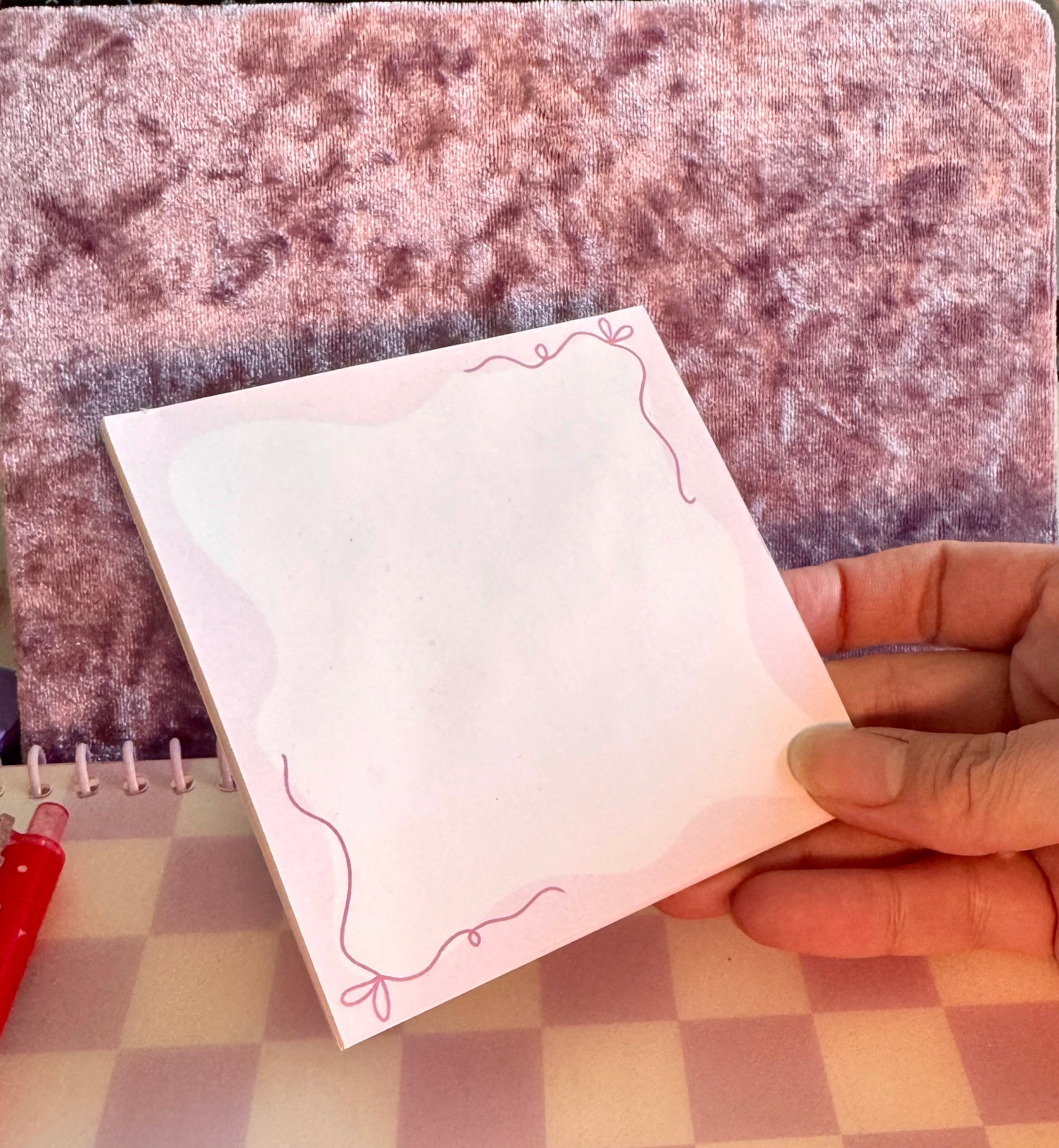 Pink Memopad – Valentine Collection 🎀