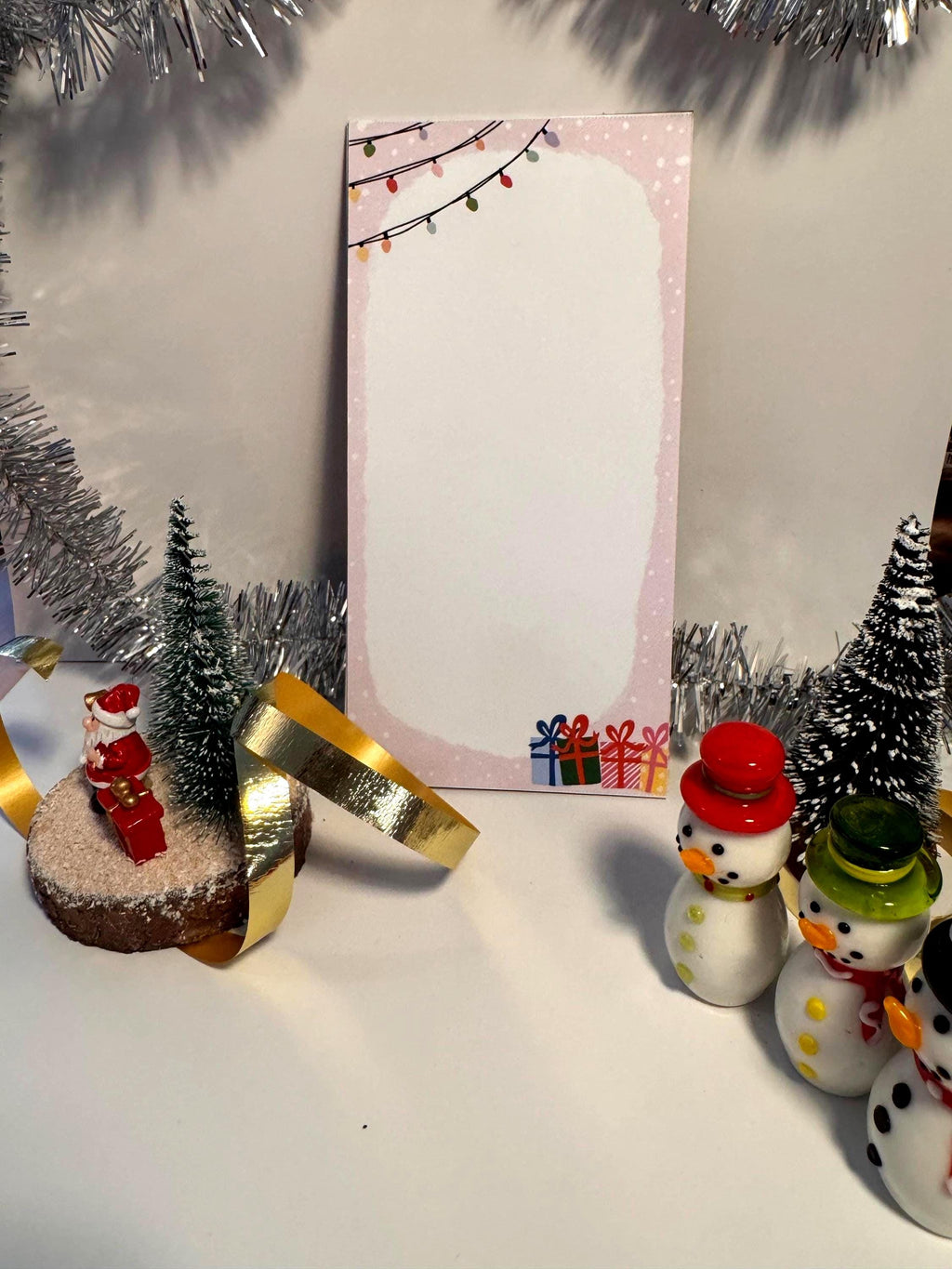 Christmas Notepad | Holiday To-Do List Pad | Winter Stationery Gift | 36 Sheets