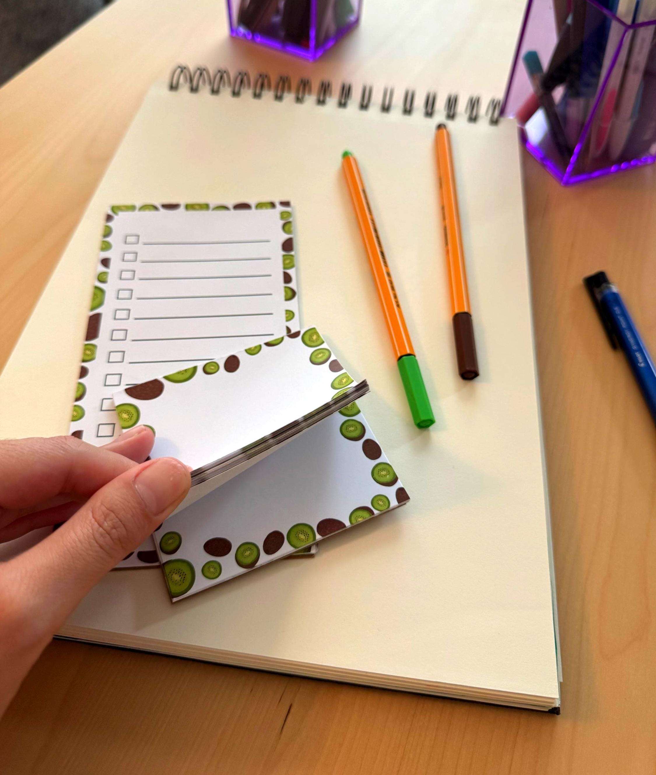 Kwazy Kiwi Set Memo Pad + To-Do List