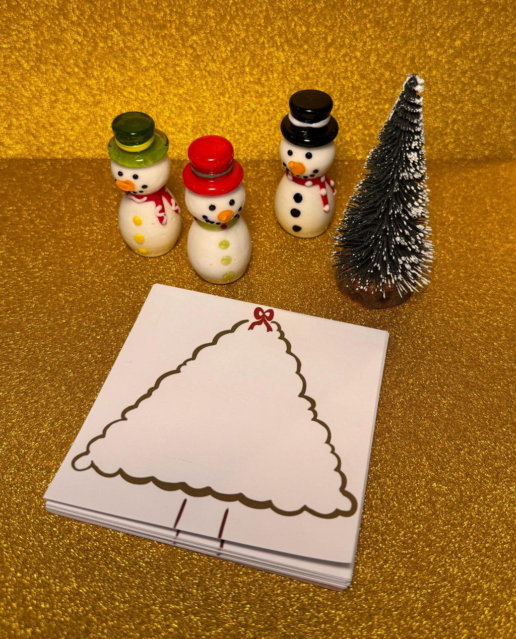 Minimalist Christmas Tree Notepad | Holiday Notepad | Kawaii Stationery | Winter To-Do List Pad | Handmade