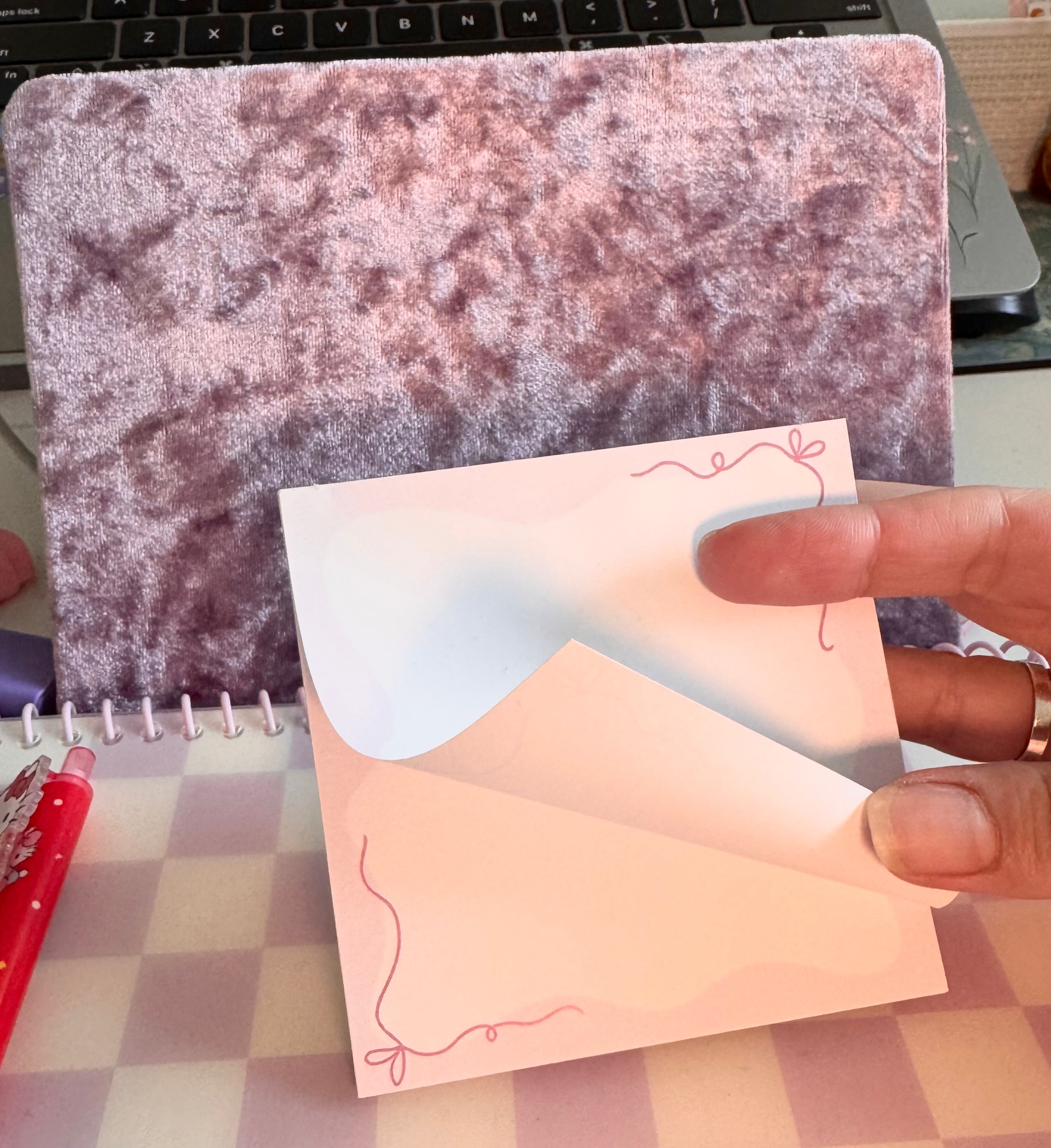 Pink Memopad – Valentine Collection 🎀