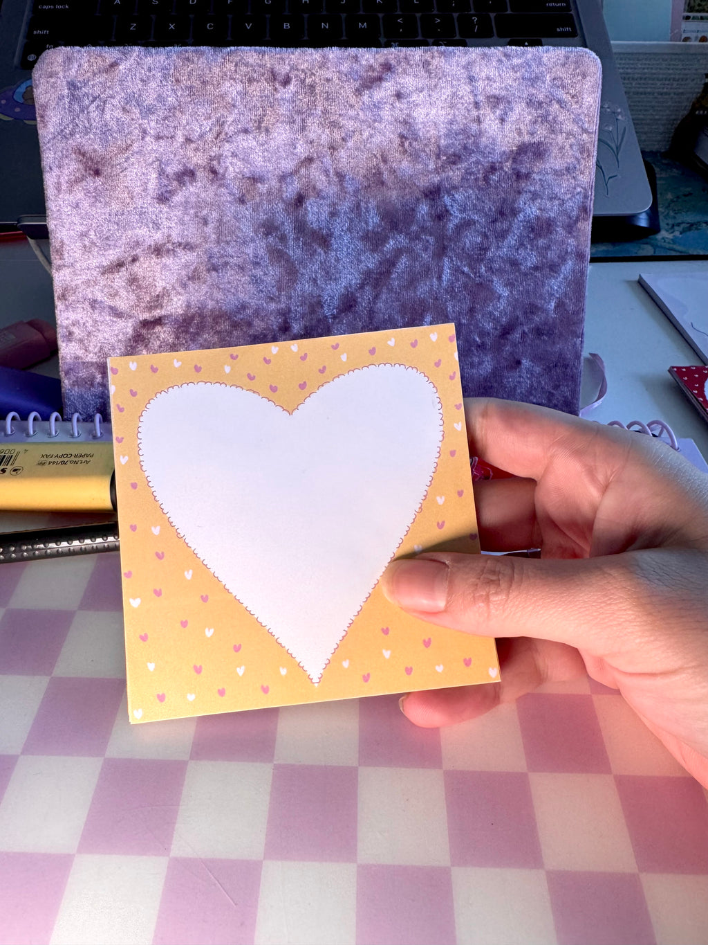 Heart Memopad – Valentine Collection 💛