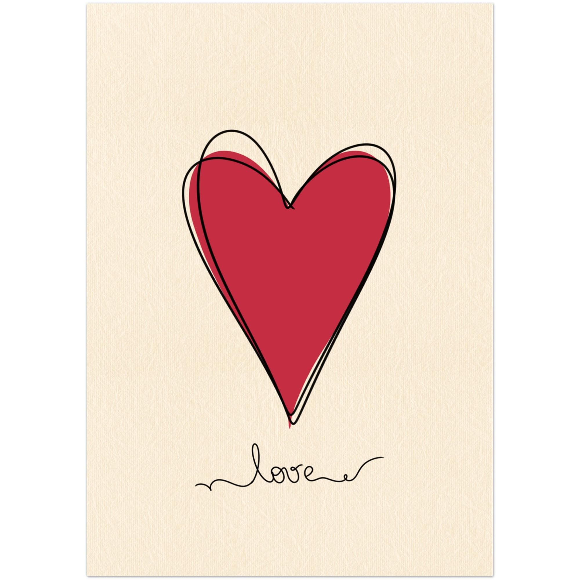 Heart Valentine's Card